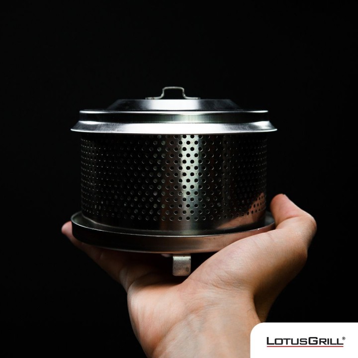 Gratar carbuni LOTUS GRILL XL G435 Rosu, Portabil, Sigur