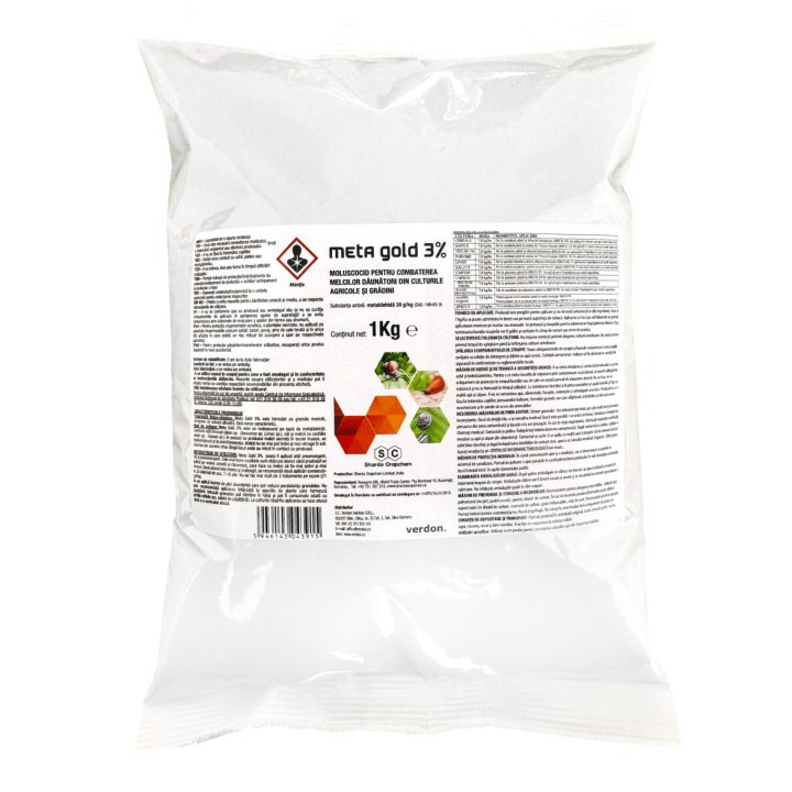 Moluscocid META GOLD - 1 kg, Contact, Ingestie, Sharda