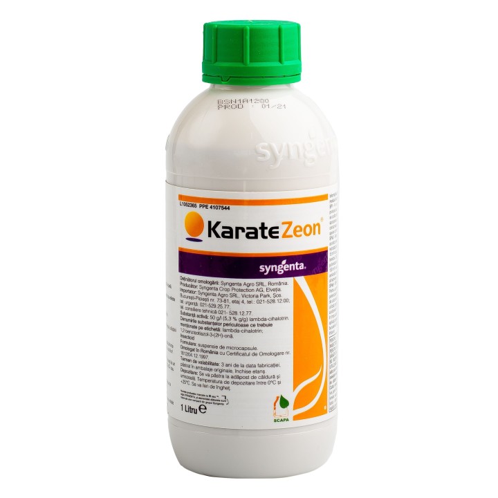 Insecticid KARATE ZEON, Syngenta, Contact, 1 Litru