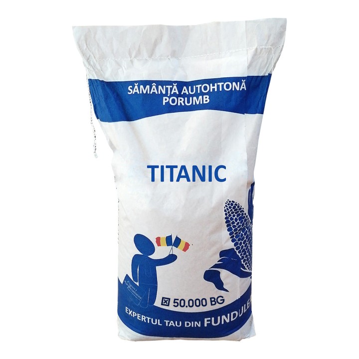 Samanta Porumb TITANIC, Genetica Fundulea, FAO 350, 50.000 boabe Samanta Porumb TITANIC, Genetica Fundulea, FAO 350, 50.000 boabe