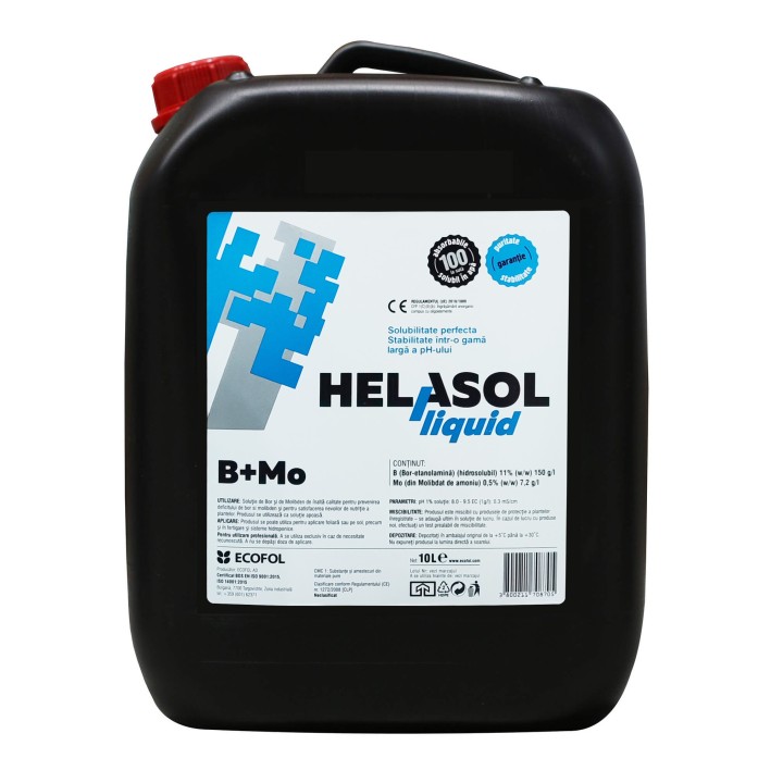 Ingrasamant foliar HELASOL Bor, Moliben, Ecofol - 10 Litri Ingrasamant foliar HELASOL Bor, Moliben, Ecofol - 10 Litri