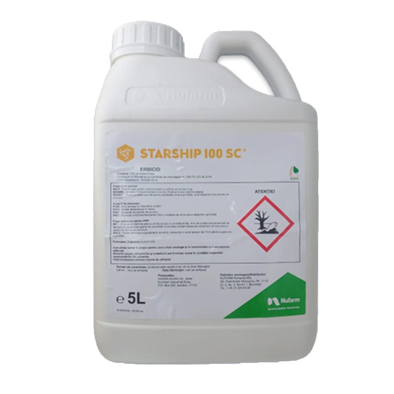 Erbicid STARSHIP, Nufarm, Postemergent, Preemergent, 5 Litri