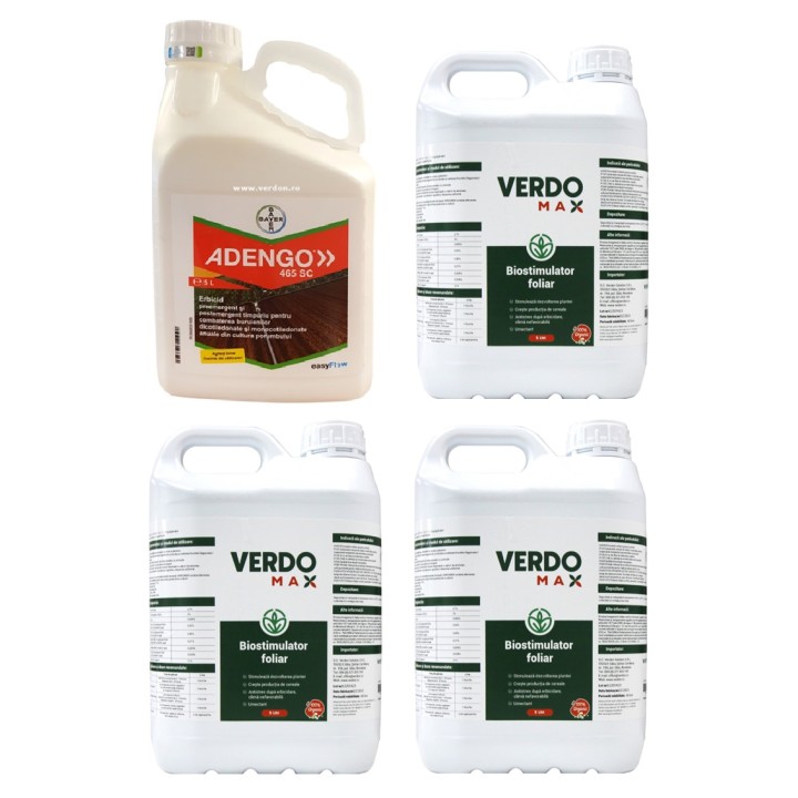 Pachet SMART-MIX 94: ADENGO 465 SC 5 L + VERDOMAX 15 L