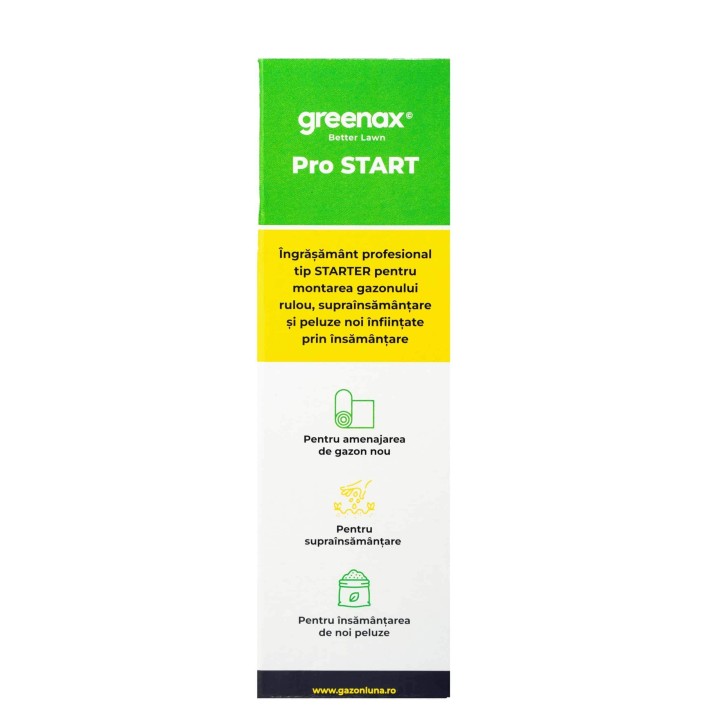Ingrasamant profesional gazon Greenax PRO START - 2,5 kg