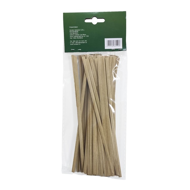 Sarmulita de legat cu invelis hartie 15 cm - punga 100 buc Sarmulita de legat cu invelis hartie 15 cm - punga 100 buc