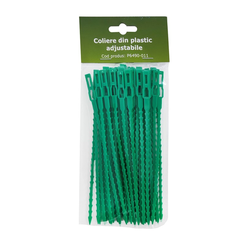 Coliere din plastic adjustabile 17 cm - set 50 buc