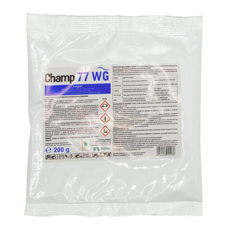 Fungicid CHAMP 77 WG, Nufarm, Contact, 200 g