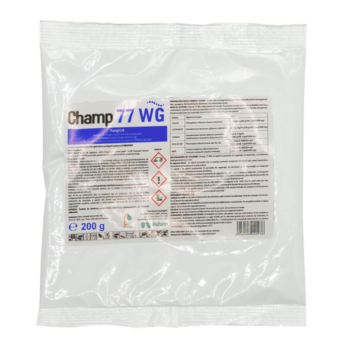 Fungicid CHAMP 77 WG, Nufarm, Contact, 200 g