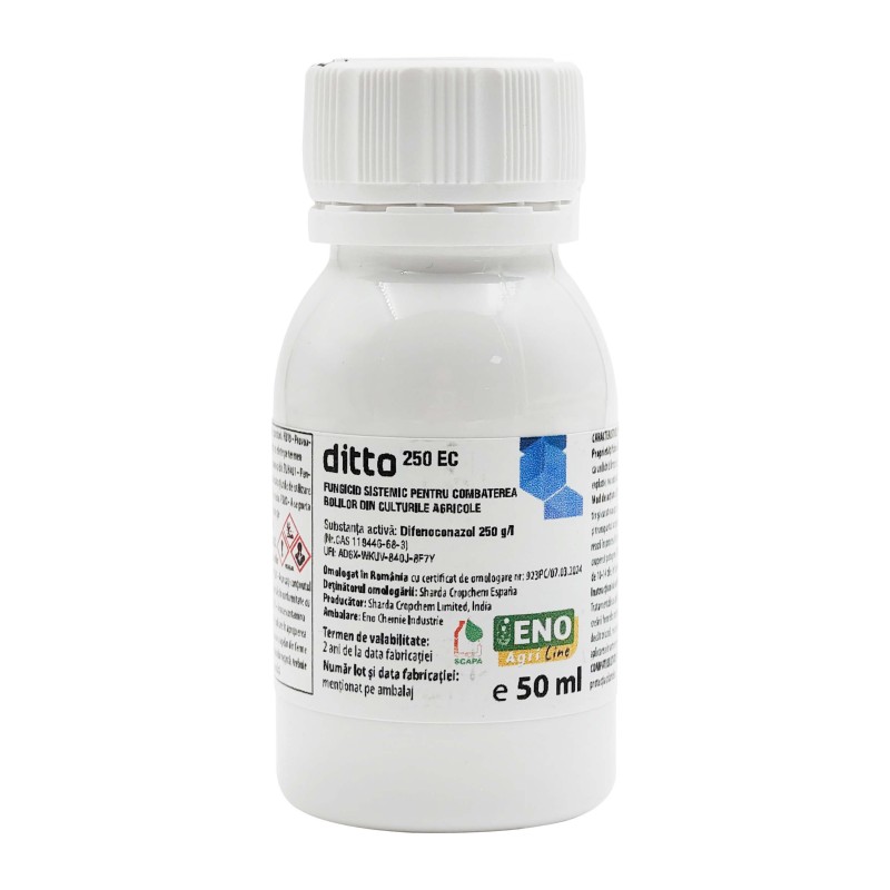 Fungicid sistemic DITTO 250 EC - 50 ml, Sharda, Difenoconazol
