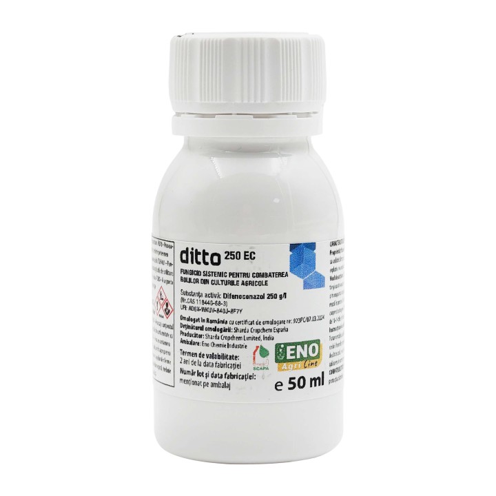 Fungicid sistemic DITTO 250 EC - 50 ml, Sharda, Difenoconazol