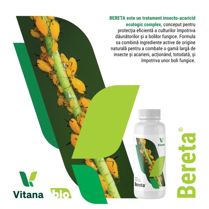 BERETA® - Tratament Insecto-Acaricid Ecologic, Vitana - 100 ml