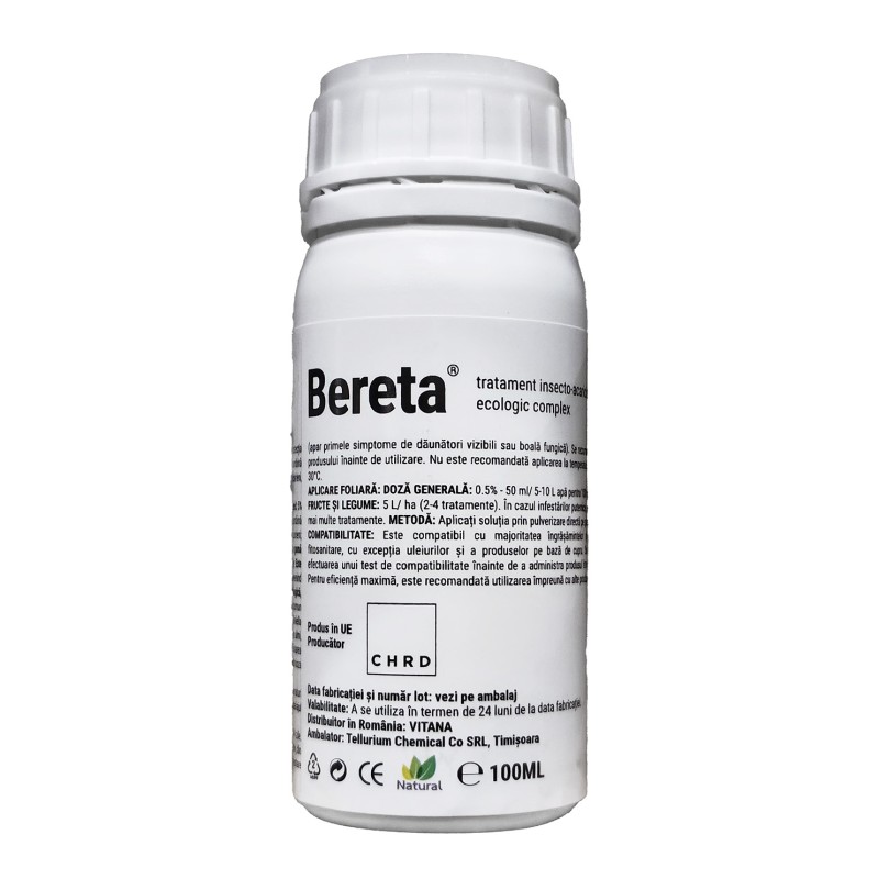 BERETA® - Tratament Insecto-Acaricid Ecologic, Vitana - 100 ml
