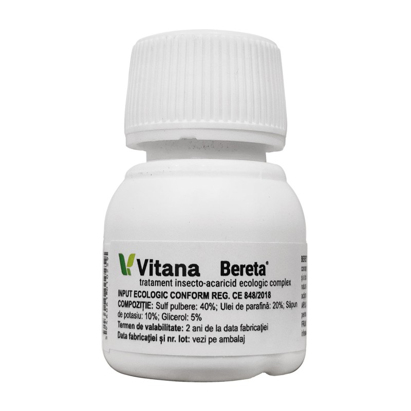 BERETA® - Tratament Insecto-Acaricid Ecologic, Vitana - 25 ml