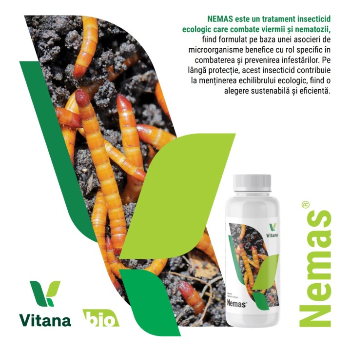 NEMAS® - Tratament Insecticid Ecologic, la SOL, Vitana - 500 ml
