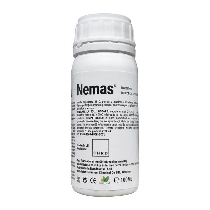 NEMAS® - Tratament Insecticid Ecologic, la SOL, Vitana - 100 ml