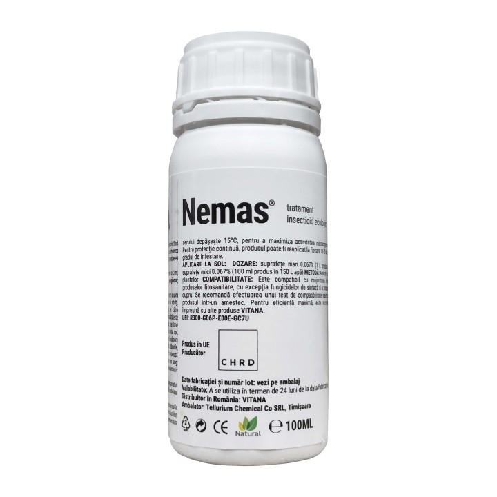 NEMAS® - Tratament Insecticid Ecologic, la SOL, Vitana - 100 ml