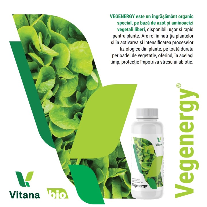 VEGENERGY® - Ingrasamant foliar, Organic, Vitana - 25 ml