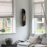 Semineu perete TenderFlame CYCLOFLAME, Negru