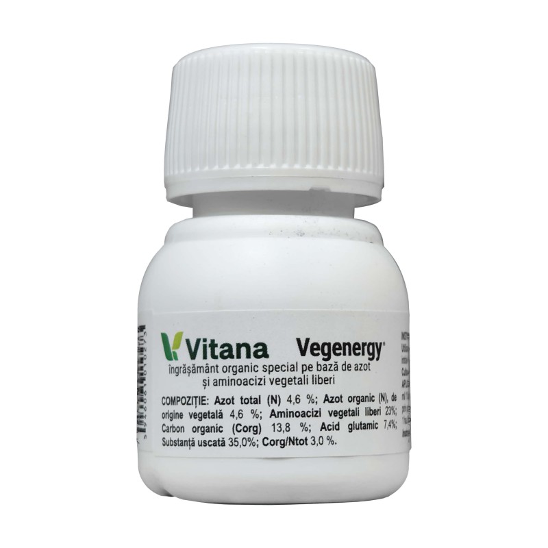 VEGENERGY® - Ingrasamant foliar, Organic, Vitana - 25 ml