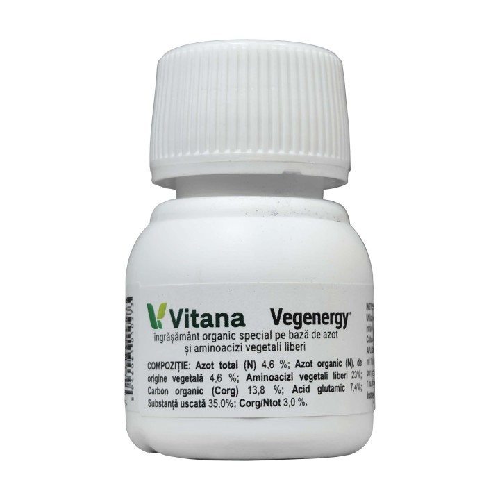 VEGENERGY® - Ingrasamant foliar, Organic, Vitana - 25 ml