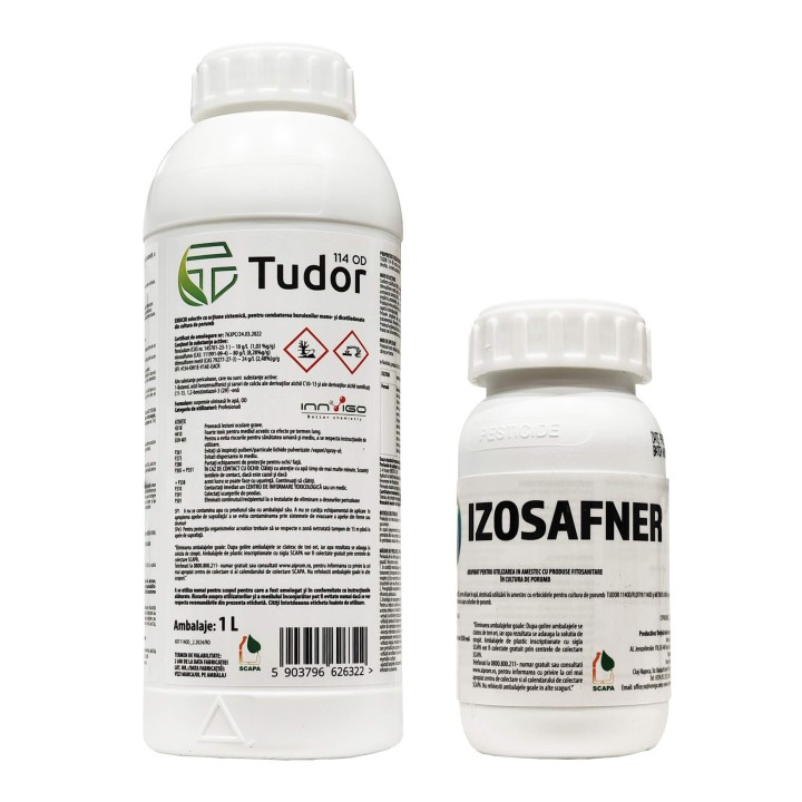 Erbicid porumb TUDOR 114 OD - 1 Litru + Adjuvant IZOSAFNER - 200 ml