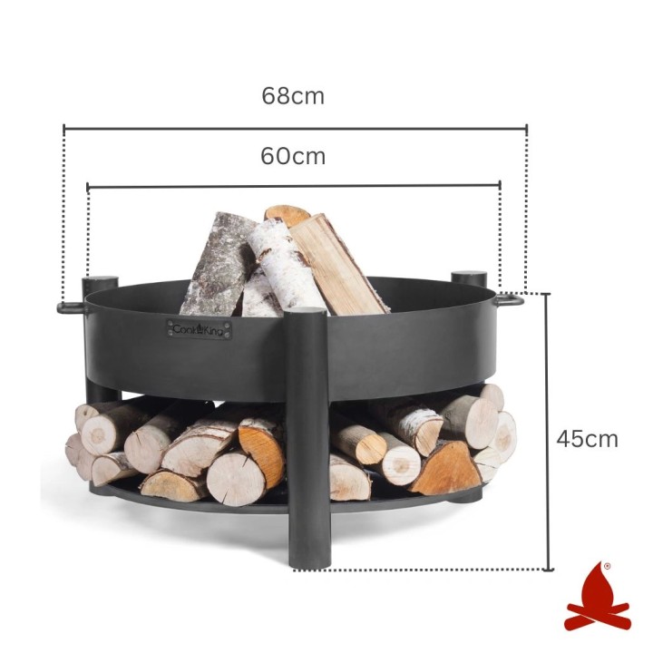 Vatra de foc exterior MONTANA Cook King - 60 cm Vatra de foc exterior MONTANA Cook King - 60 cm
