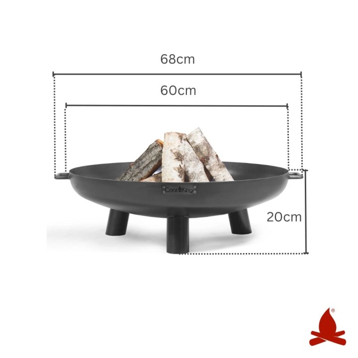 Vatra de foc exterior BALI Cook King - 60 cm