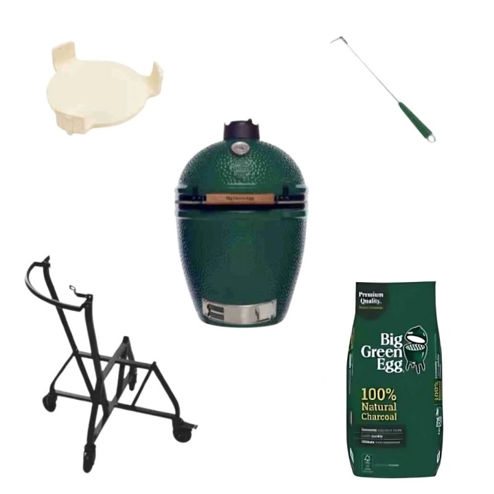 Set gratar carbuni BIG GREEN EGG - Medium Set gratar carbuni BIG GREEN EGG - Medium