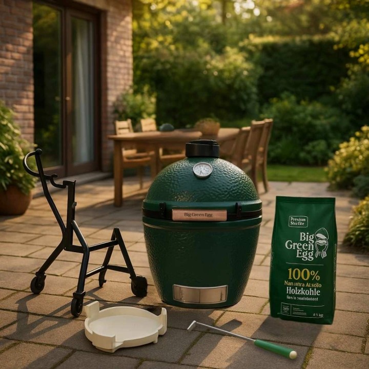 Set gratar carbuni BIG GREEN EGG - Medium Set gratar carbuni BIG GREEN EGG - Medium
