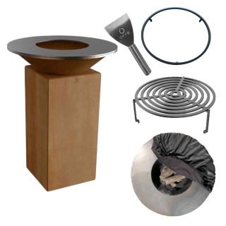 Set Gratar lemne OFYR 75 - Corten