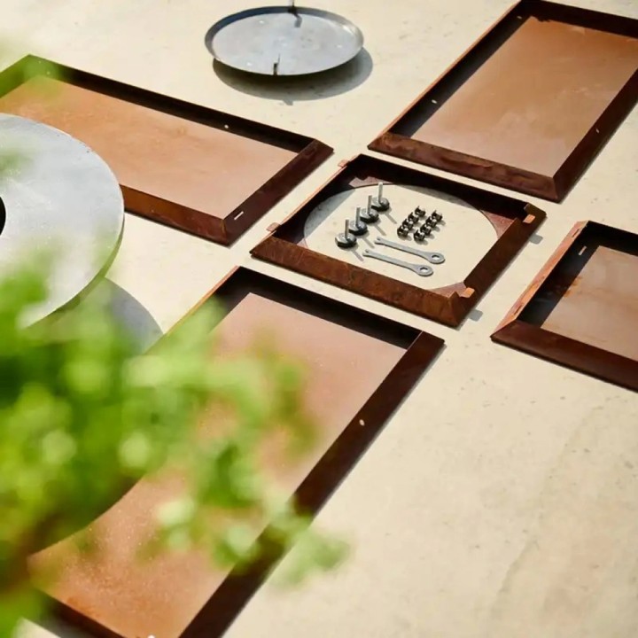 Set Gratar lemne OFYR 75 - Corten