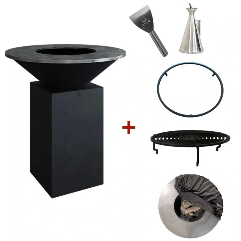 Set Gratar lemne OFYR 85 - Negru