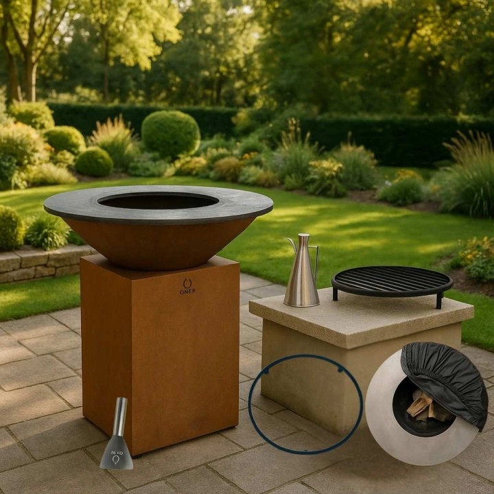Set Gratar lemne OFYR 100 - Corten