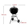 Gratar carbuni CLASSIC KETTLE Weber - 47 cm
