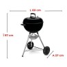 Gratar carbuni ORIGINAL KETTLE E-4710 Weber - 47 cm