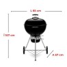 Gratar carbuni ORIGINAL KETTLE E-5730 Weber - 57 cm