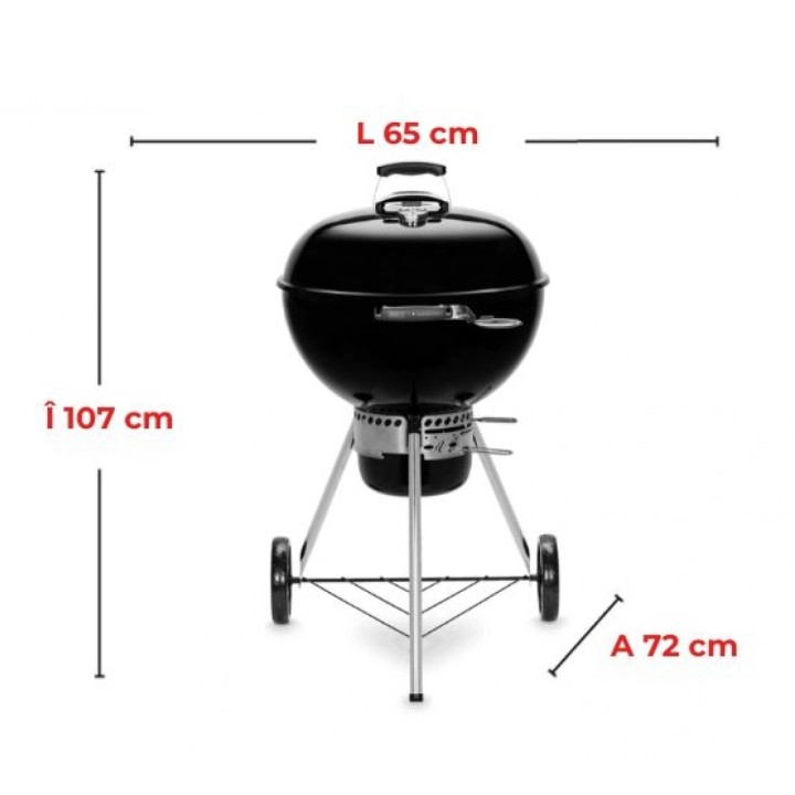 Gratar carbuni Master-Touch GBS E-5750 Weber, Negru
