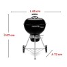 Gratar carbuni Master-Touch GBS E-5750 Weber - 57 cm, Negru