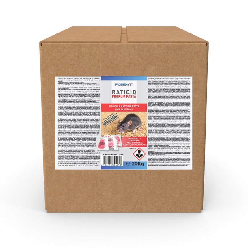 Raticid PROKUM PASTA, cutie 20 kg, Promedivet