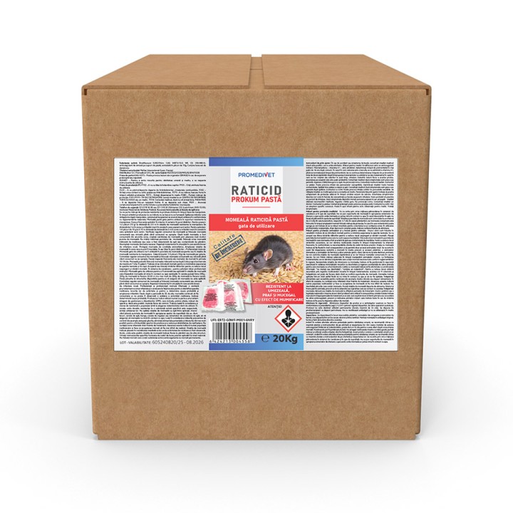 Raticid PROKUM PASTA, cutie 20 kg, Promedivet