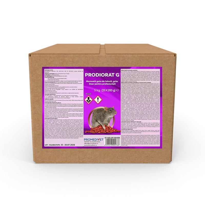 Raticid PRODIORAT G, 5 kg, Promedivet