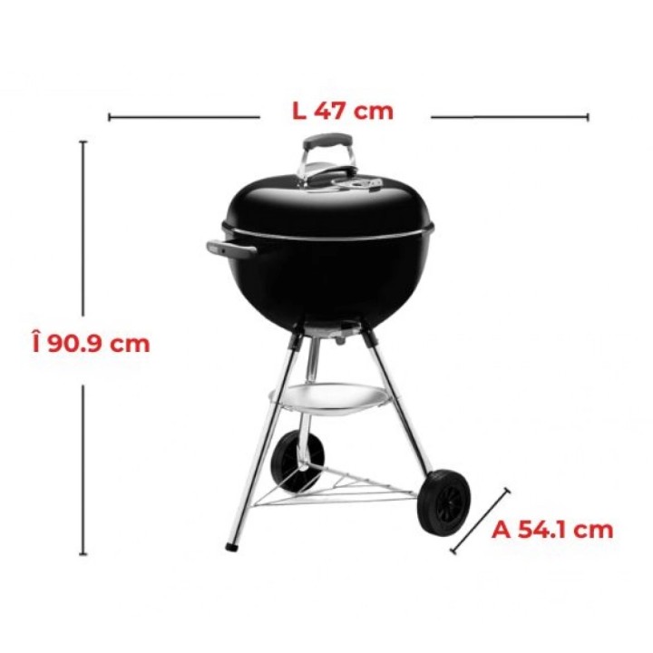Gratar carbuni Bar-B-KETTLE Weber - 47 cm Gratar carbuni Bar-B-KETTLE Weber - 47 cm