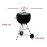 Gratar carbuni Bar-B-KETTLE Weber - 47 cm