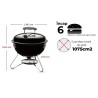Gratar carbuni SMOKEY JOE PREMIUM Weber, Albastru