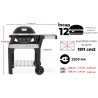 Gratar electric Weber PULSE 2000 - Negru