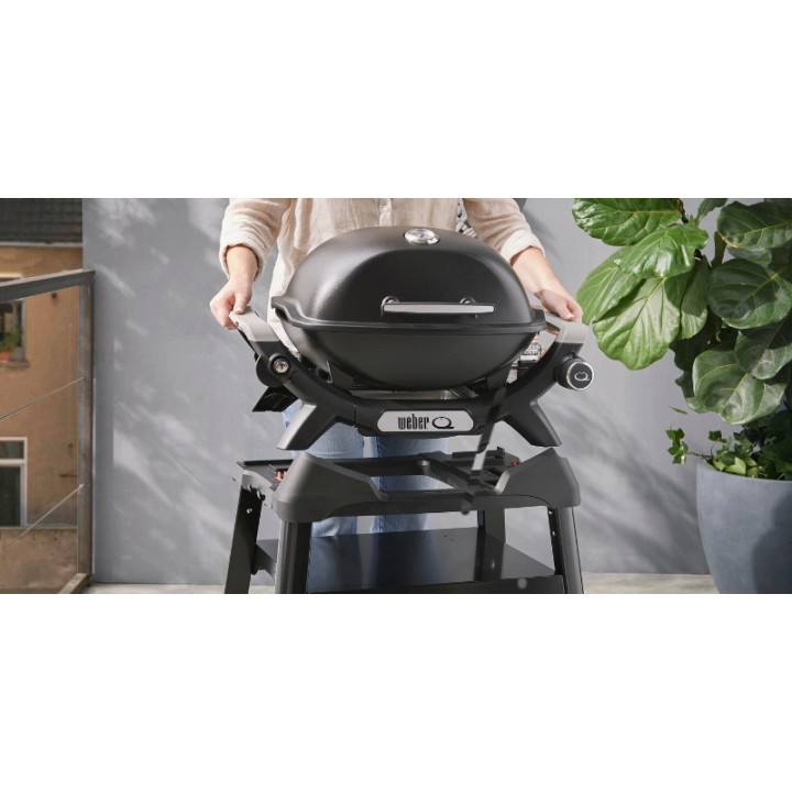 Gratar pe gaz Q1200N cu masute laterale si suport Weber + Regulator