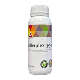 Biostimulator MILLERPLEX 3-3-3, 500 ml, alge marine, NPK