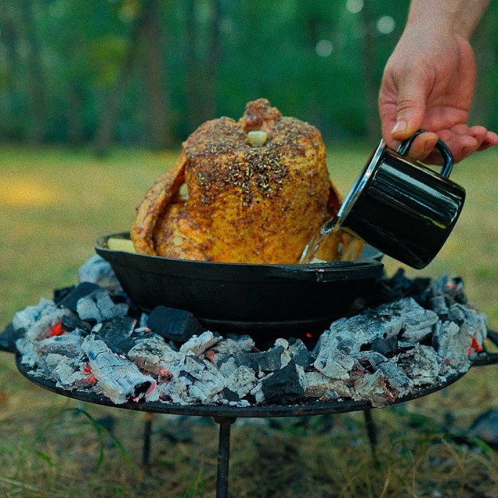 Vas fonta suport pentru pui Valhal Outdoor VH28CS