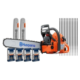 SMART-MIX 171: Drujba Husqvarna 372 XP + 2 Sine + 4 Lanturi + 12 Pile