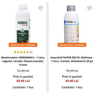 Pachet SMART-MIX 143 - FASTER DELTA 1 L + VERDOMAX 1 L